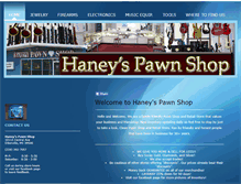 Tablet Screenshot of haneys-pawnshop.com